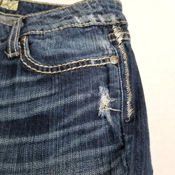 BKE Sabrina Bootcut Jeans 28 Medium Wash Y2K Cowgirl Western Low Rise Vintage - Picture 5 of 14